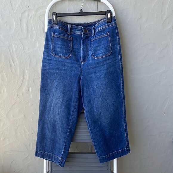 Talbots Flawless High-Waist Wide Crop 10P - Picture 1 of 7